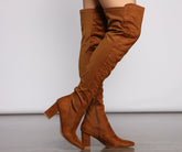 So Haute Overknee-Schnürstiefel